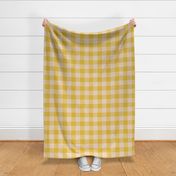 Yellow and cream Gingham | Jumbo Large Scale