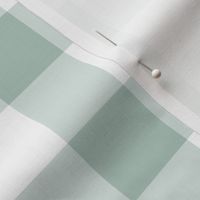 Duck Egg Green gingham swatch | Large Scale 