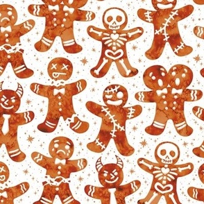 Gingerdead Men - Spooky Gingerbread - White 1.5