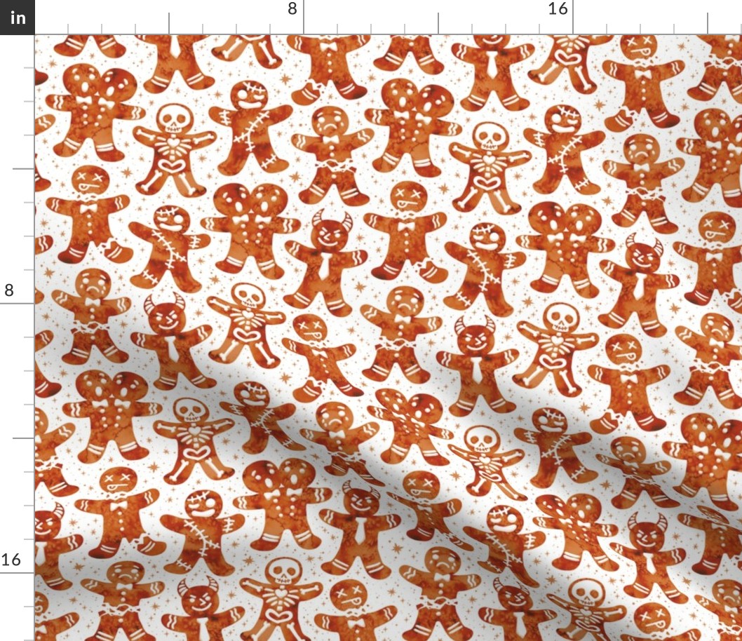 Gingerdead Men - Spooky Gingerbread - White 1.5