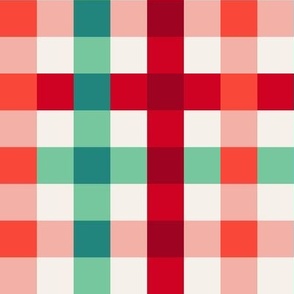 Christmas Gingham Multi-Color // LARGE