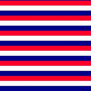 Red White and Blue Stripes - Horizontal