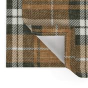 neutral plaid - fall plaid in copper/green - LAD21