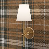 neutral plaid - fall plaid in copper/green - LAD21