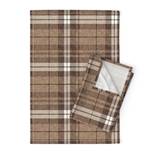 netural plaid - fall plaid in brown - LAD21