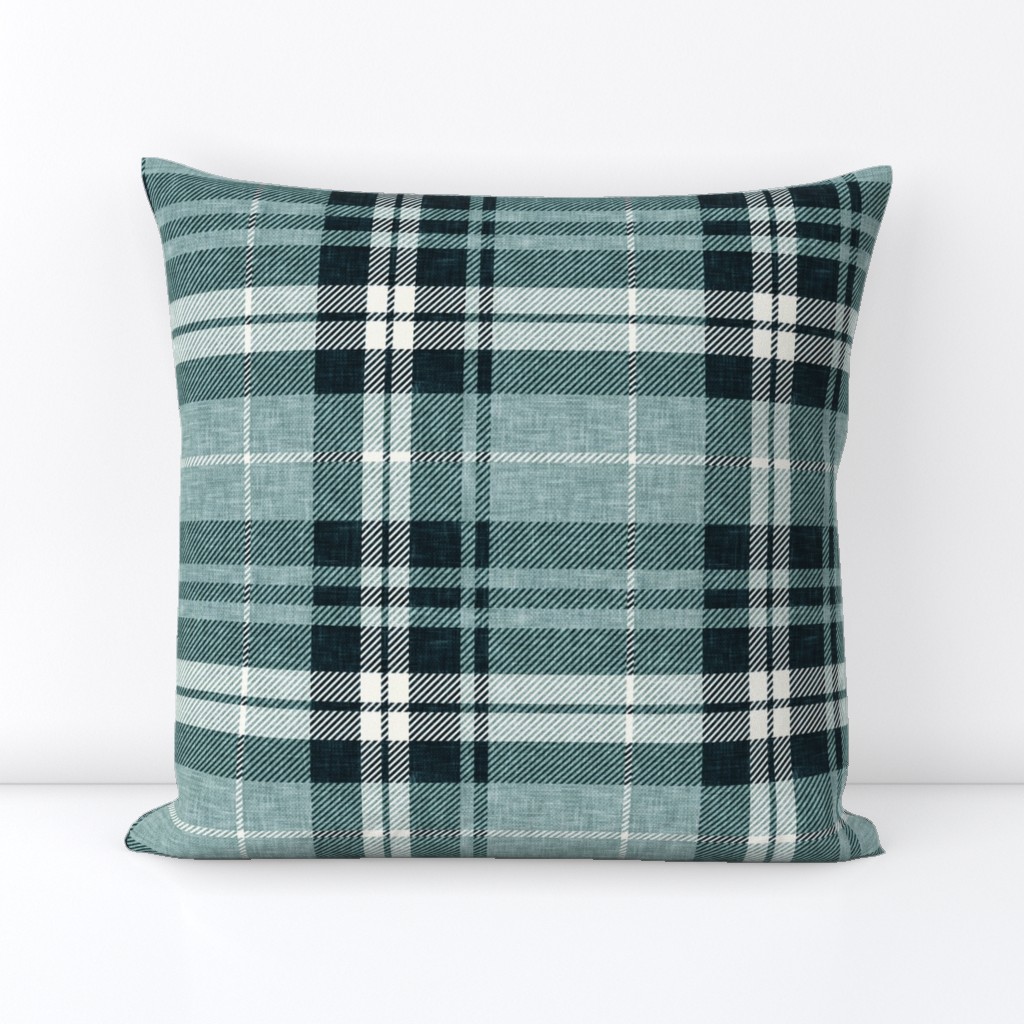 fall plaid - dusty blue - LAD21