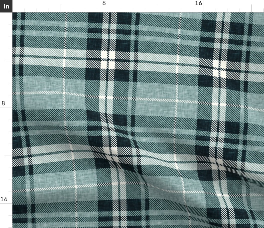 fall plaid - dusty blue - LAD21