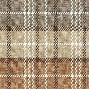 neutral  plaid - browns  - LAD21