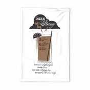 Dark and Stormy Tea Towel Wall Hanging