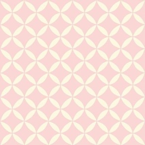 (s) Ivory Cathedral Windows {Pink} Modern Geometric Circles