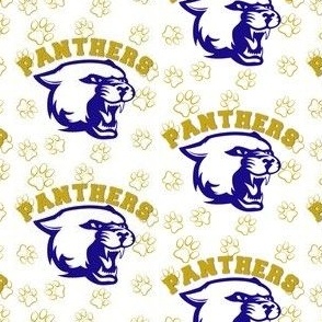 Panther Blue Gold White 