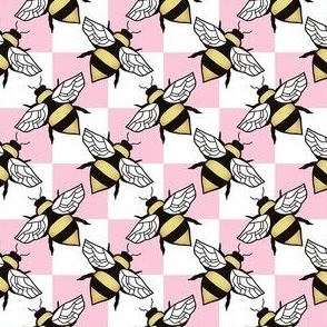 Pink Checkered Bee