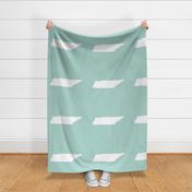 Tennessee silhouette - white on mint green