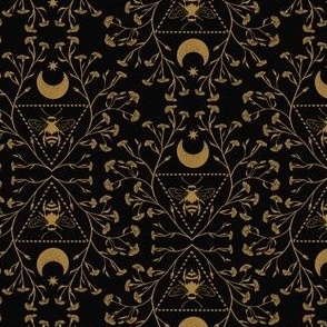 Small - Celestial Bee Gold Black