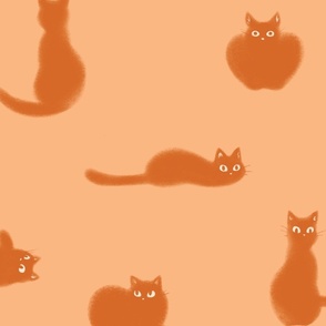 Pumpkin Fluffy Cat | SUPERSIZED (WALLPAPER)