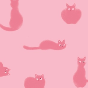 Cotton Candy Fluffy Cat | SUPERSIZED (WALLPAPER)