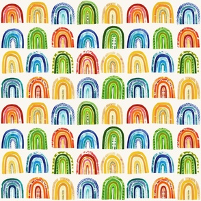 Paper cut rainbows