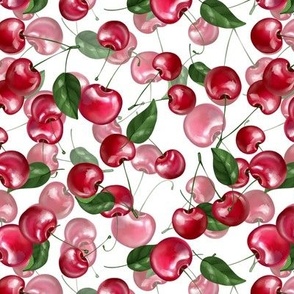 Cherry Fruit on white
