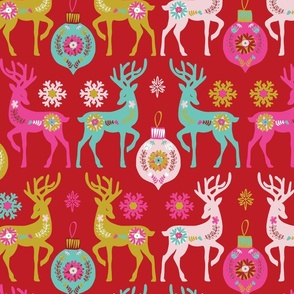 Christmas Joy_red_gold_teal_pink