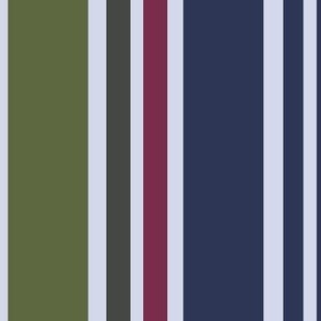 348 - Blue/green stripe coordinate - 100 Patterns Project:  jumbo scale for wallpaper, home décor, pet accessories