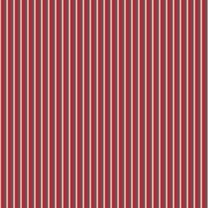 348 - Red, Blush and chocolate brown stripe coordinate - 100 Patterns Project: small scale for kids apparel, home décor, pet accessories, soft furnishings