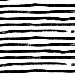 Black and white brush stripes