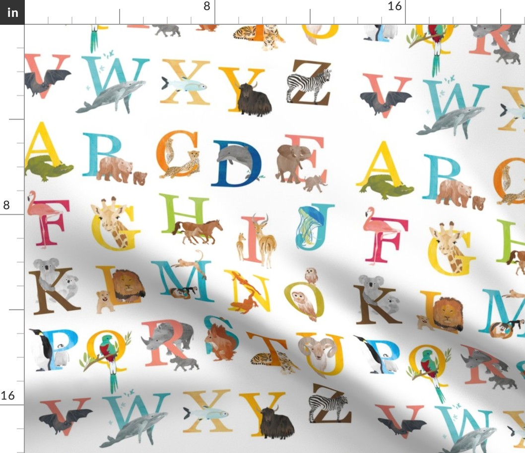 Animal Alphabet kids - medium size 
