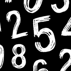 Numbers black 