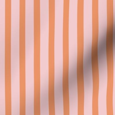 Halloween Candy Stripe - Pumpkin/Pink - 8 inch