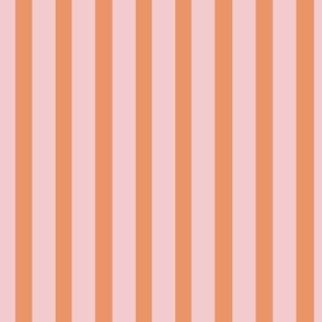 Halloween Candy Stripe - Pumpkin/Pink - 8 inch
