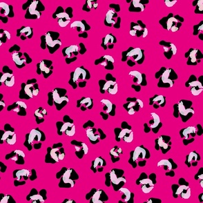 Cheetah leopard pattern in hot pink from Anines Atelier. Use the design for girls room decor and swimsuit and bikini