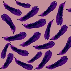 Purple Rain of Feathers