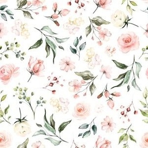 celestial blush ivory floral - small