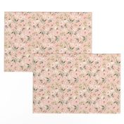 celestial blush ivory floral on copper rose - small