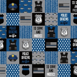 6" police officers wife cheater quilt