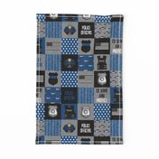 3" Police officers cheater quilt - United States