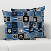 3" Police officers cheater quilt - United States