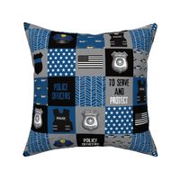 3" Police officers cheater quilt - United States