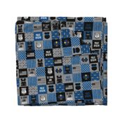 3" Police officers cheater quilt - United States
