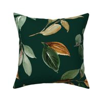 magnolia greenery on monstera green