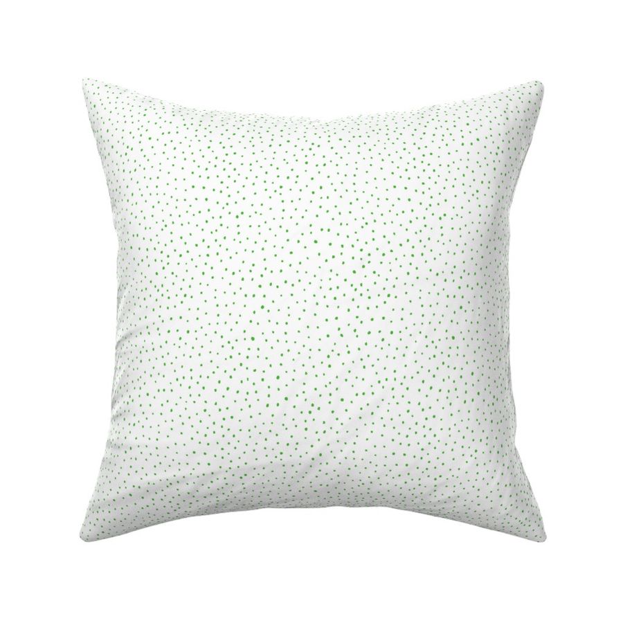 polk-a-dot; green on white 