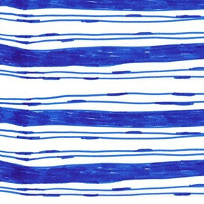 Bohemian Blue Stripes Vertical