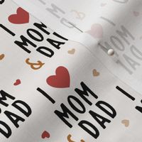 I Love Mom & Dad / Bone - Valentine's Day, Hearts, Kids, Valentine 