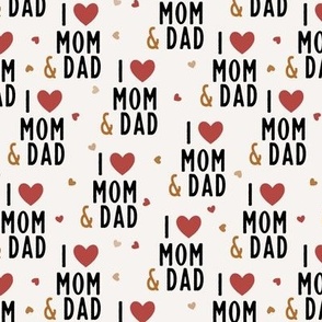 I Love Mom & Dad / Bone - Valentine's Day, Hearts, Kids, Valentine 