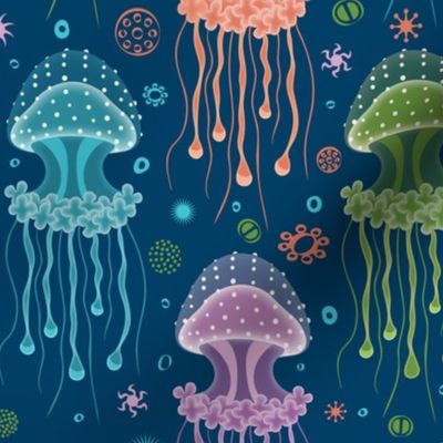 Jellyfish Lagoon Multicolor Medium