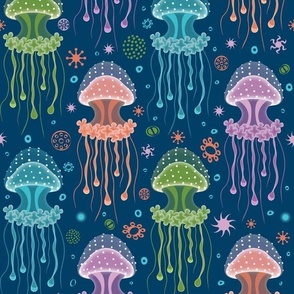 Jellyfish Lagoon Multicolor Medium