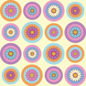 Cut and Sew Daisy Flower Button Covers 