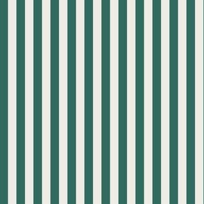 Candy Stripe - Medium- Pine green