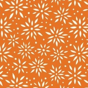 Flower Bursts - PetalSolid-Carrot // Small