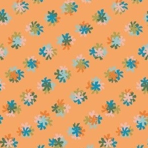 Floral Arrangement (4") - orange (ST2021FA)